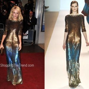 Matthew Williamson vintage sequin gown 2009 UK 10